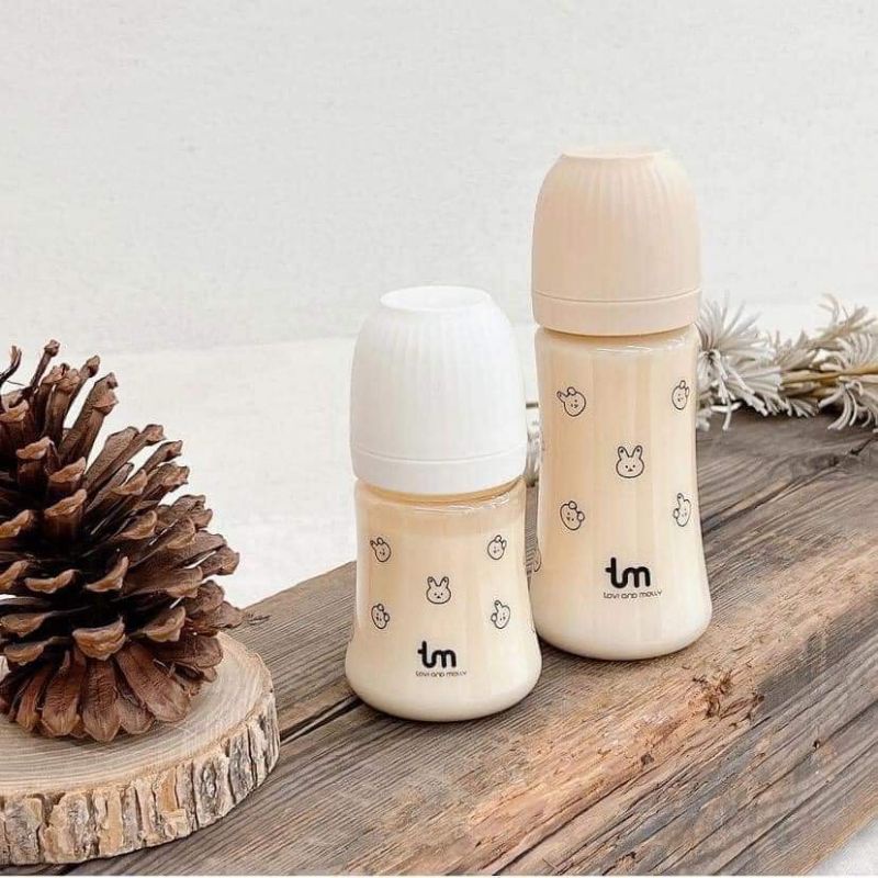 Bình sữa Tovi Molly nhựa Ppsu Hàn quốc 180ml/280ml