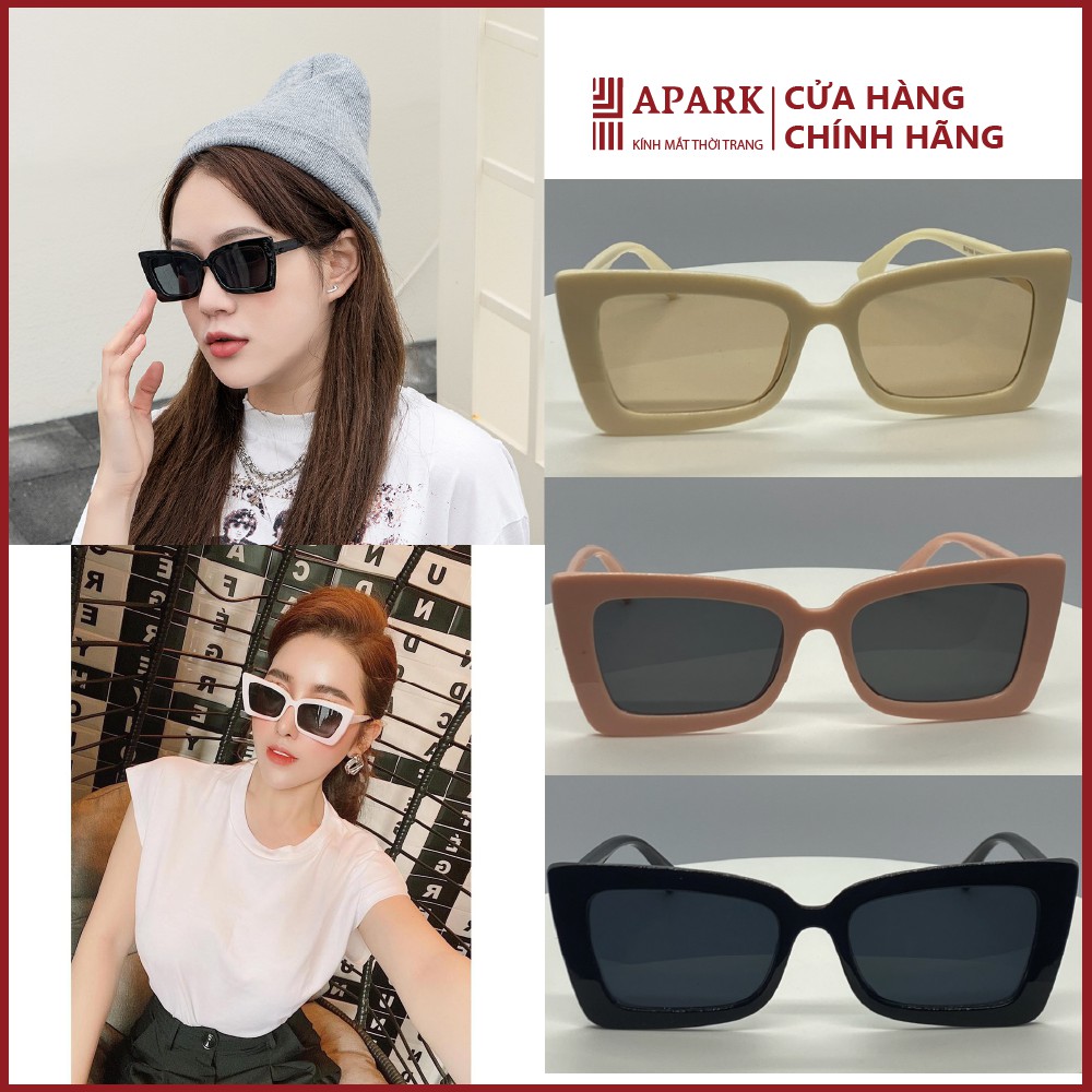 Kính ngầu mắt mèo Ulzzang Unisex - kính mát râm nam nữ thời trang hot trend 2021 đi biển - apark | BigBuy360 - bigbuy360.vn