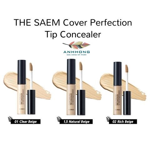 Kem Che Khuyết Điểm Hoàn Hảo The Saem Cover Perfection Tip Concealer | BigBuy360 - bigbuy360.vn