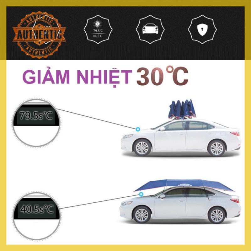 Ô che nắng ô tô, Dù che nắng xe hơi cao cấp điều khiển từ xa Dingku