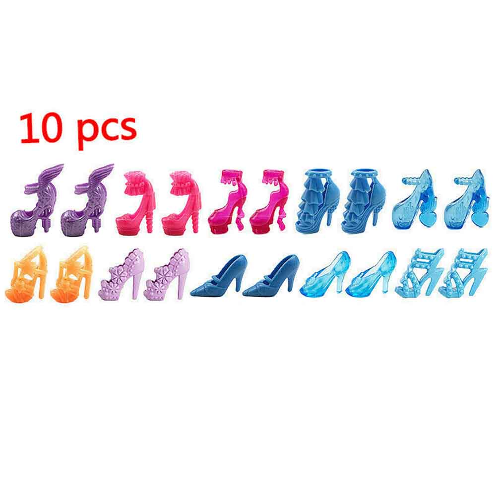 Set 50 Bộ Quần Áo Búp Bê Barbie Kèm 10 Phụ Kiện