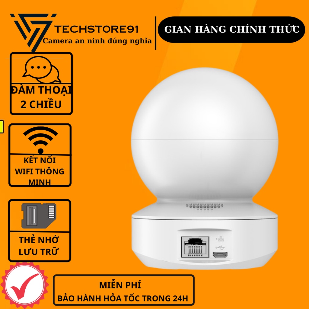 Camera wifi ezviz TY1, độ phân giải Full HD1080P, - cảnh báo về điện thoại - Bảo hành chính hãng 2 năm tại TECHSTORE 91
