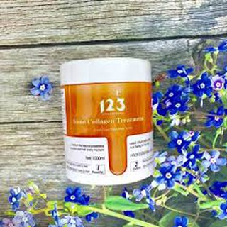 Hấp dầu dừa nano collagen treatment 123 mềm mượt giữ màu tóc nhuộm 1000ml