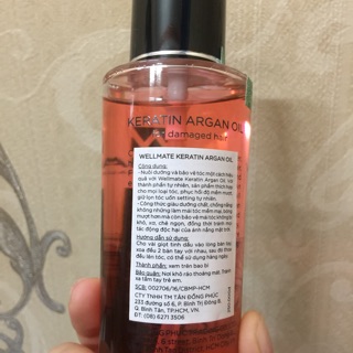 TINH DẦU DƯỠNG TÓC ( WELLMATE) 100ML