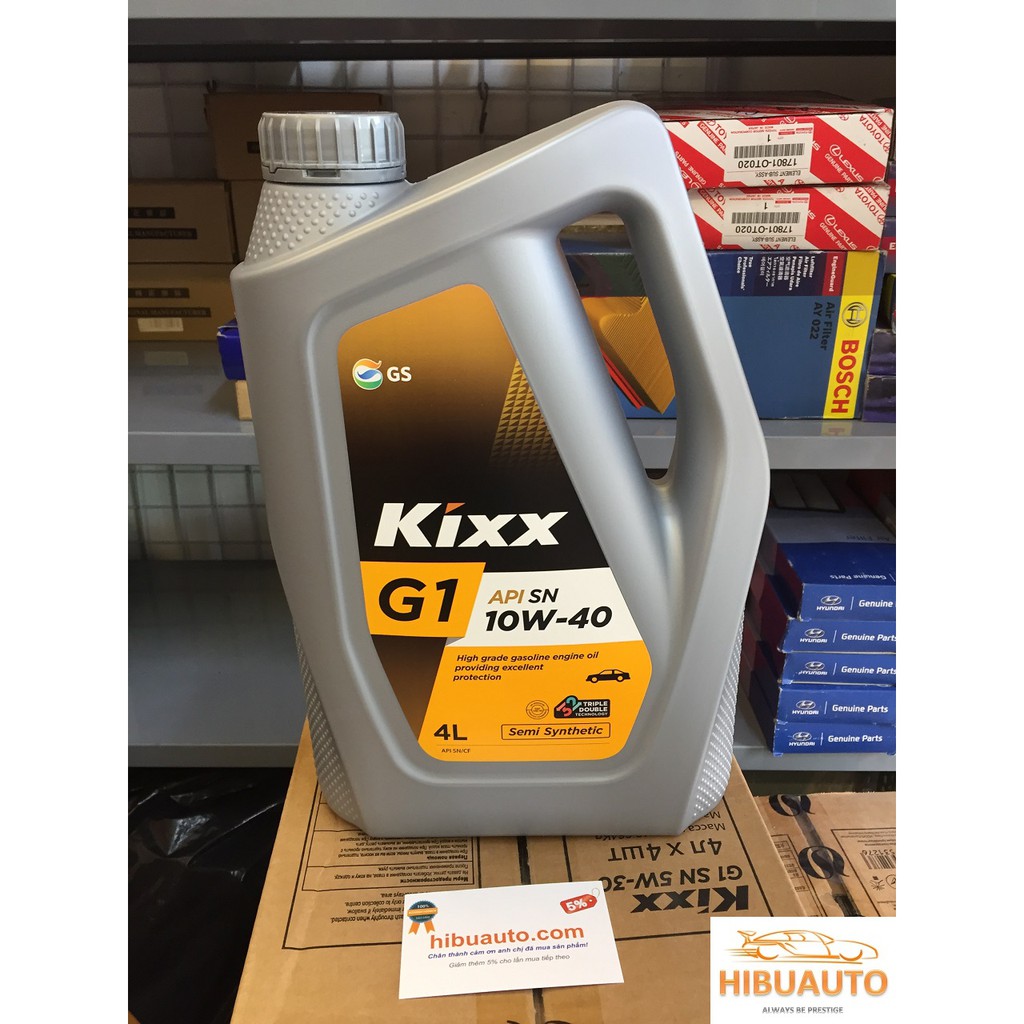 Kixx G1 – Dầu động cơ xăng Kixx G1 SN 5W30 - 10W40