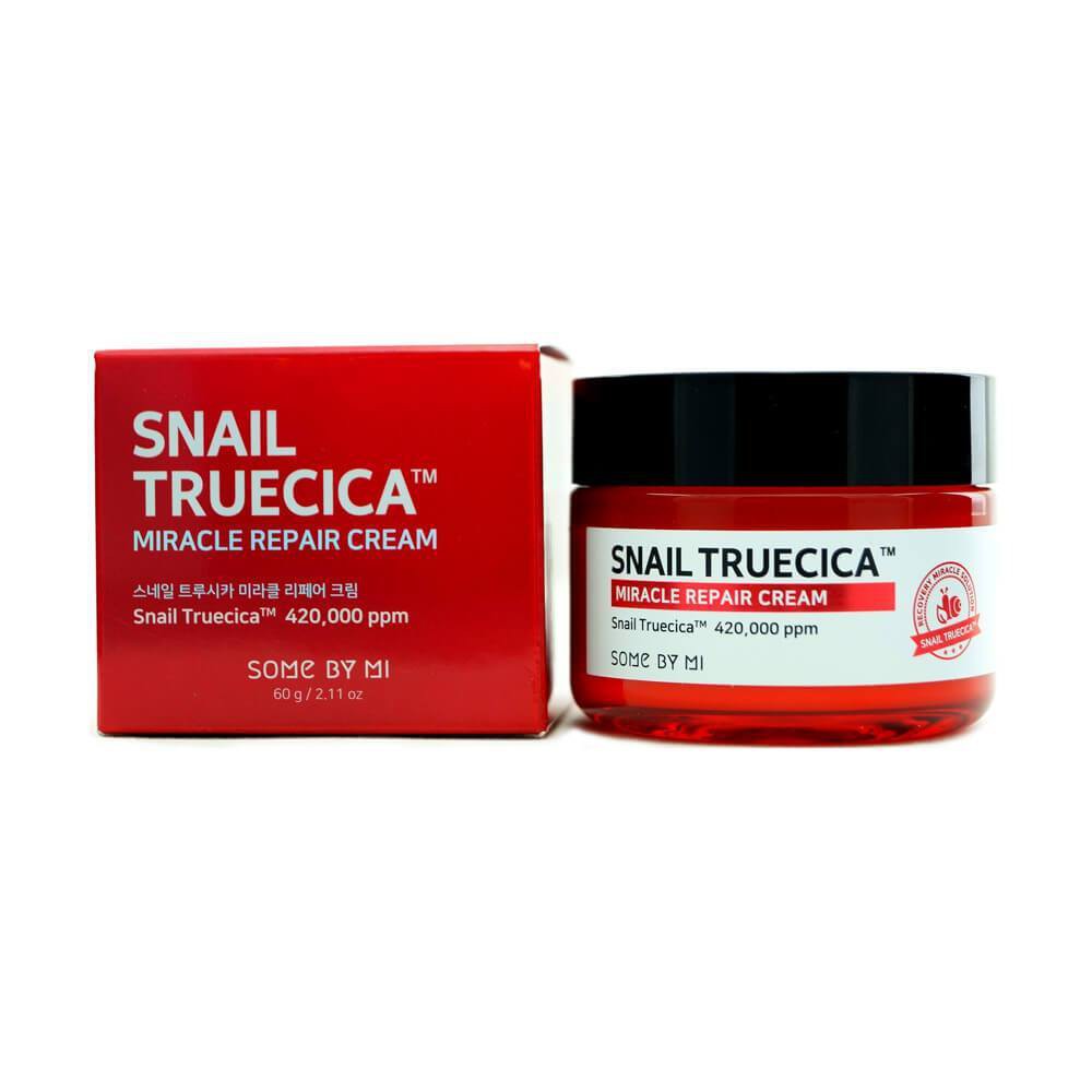 Kem Dưỡng Ẩm Phục Hồi, Cải Thiện Sẹo Lõm Chiết Xuất Ốc Sên Some By Mi Snail Truecica Miracle Repair Cream