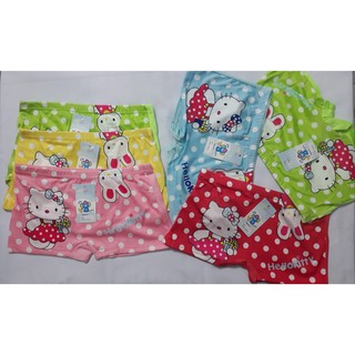 Combo 5 Quần lót đùi cho bé gái in 3D họa tiết hello kitty xinh xắn