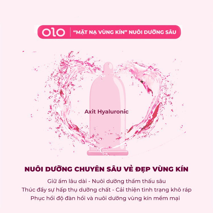 Bao Cao Su OLO Climax Ha For Women Có Gai Li Ti Gel Bôi Trơn Nuôi Dưỡng Sâu Siêu Mỏng Nội Địa Trung 3 BCS