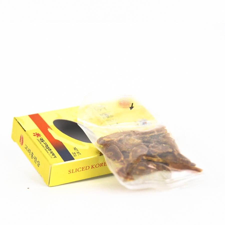 Hồng Sâm Khô Thái Lát DAEDONG GINSENG Hộp Giấy 200gr Hộp 10 Gói x 20gr