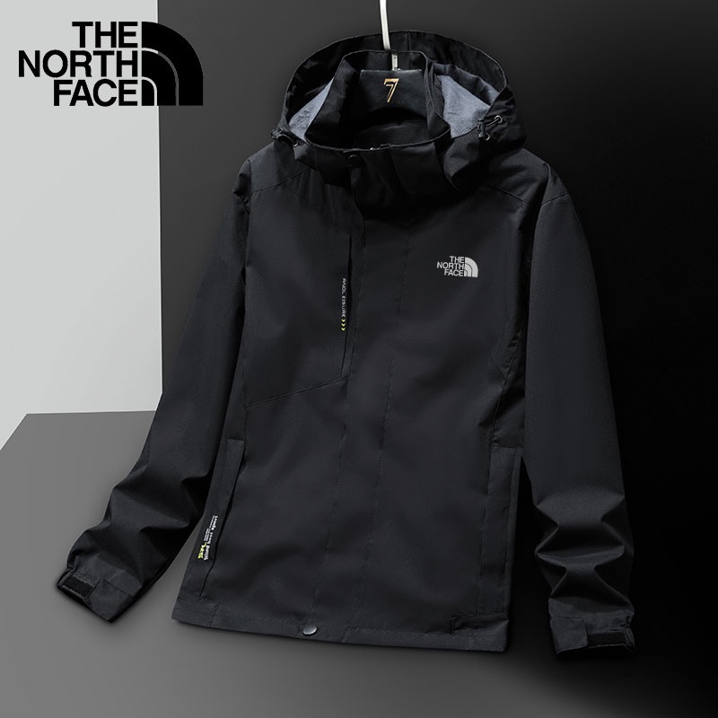 Áo Khoác Gió The North Face 2022 Chống Thấm Nước Có Mũ Trùm Phối Khóa Kéo Cá Tính Cho Nam