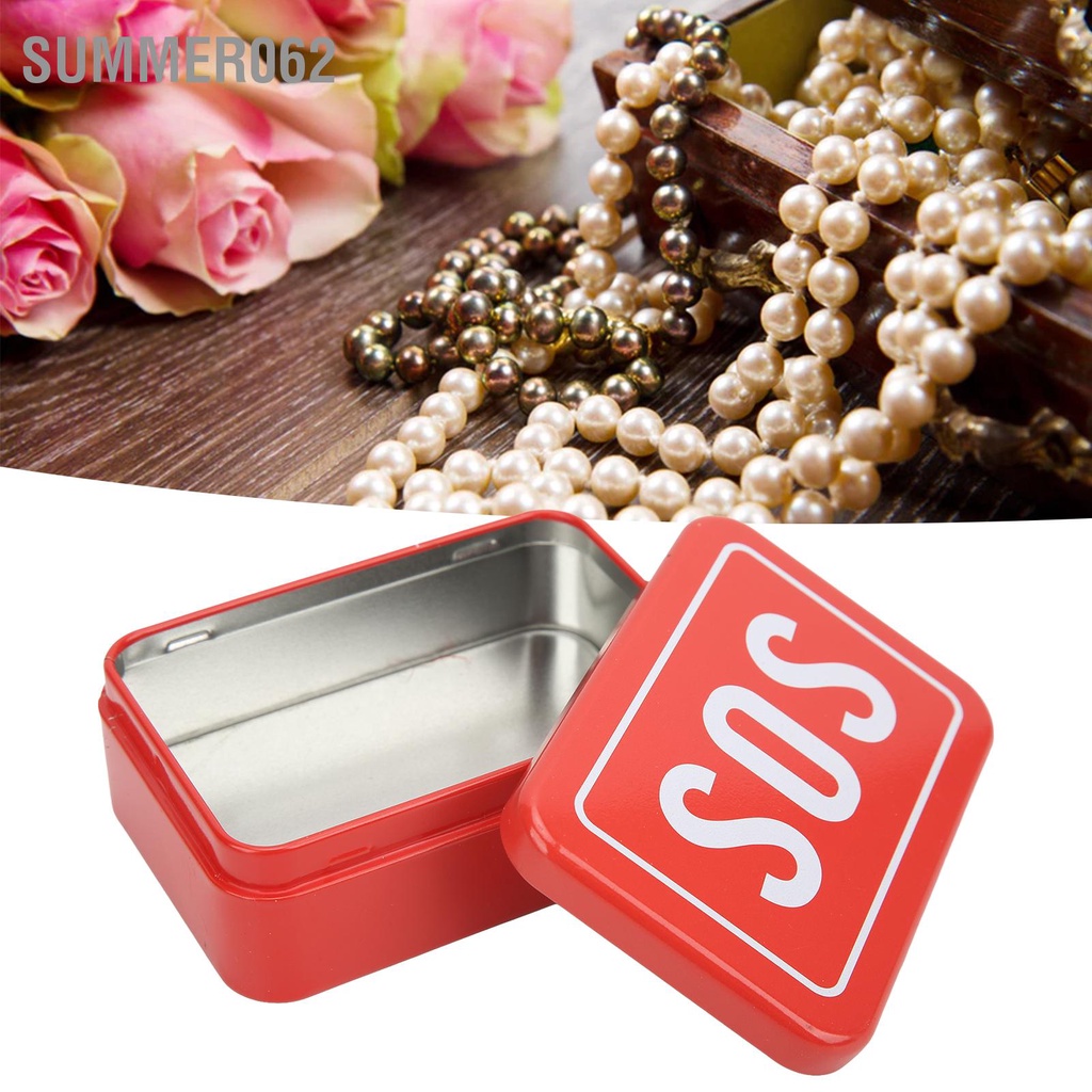 Hộp sắt sinh tồn mini SOS đựng đồ tại hiện trường di động Bộ lưu trữ dụng cụ khẩn cấp cho cắm trại ngoài trời