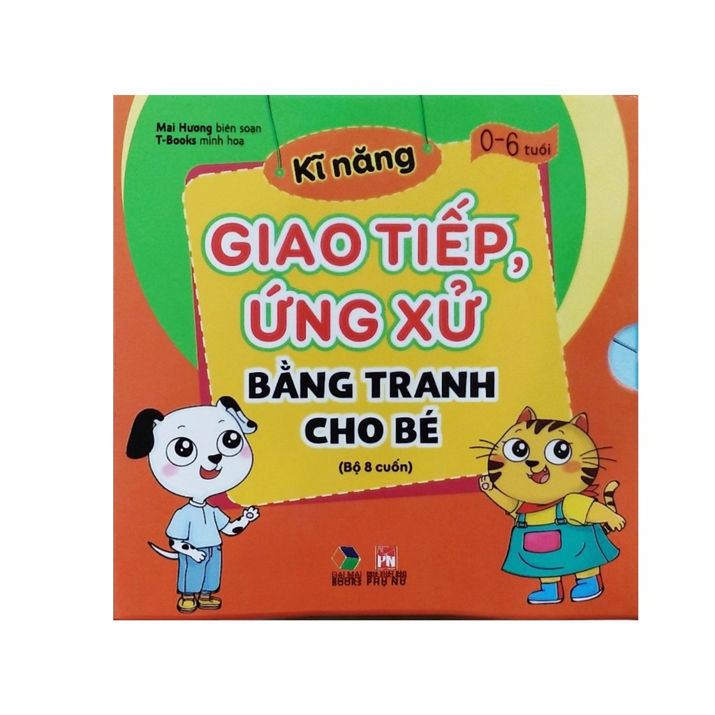 [LIFEMALL9915 - 12% đơn 99K] Sách - Kỹ năng giáo tiếp ứng xử bằng tranh cho bé ( bộ 8 cuốn )