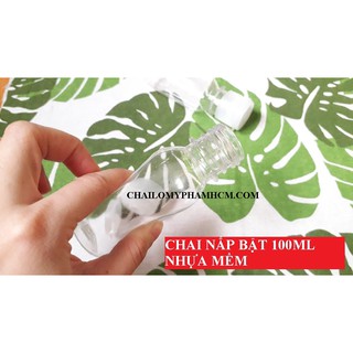 CHAI NẮP BẬT 100ML NHỰA MỀM