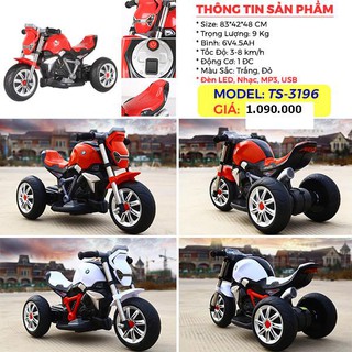 Mô tô điện 3 bánh trẻ em TS-3196
