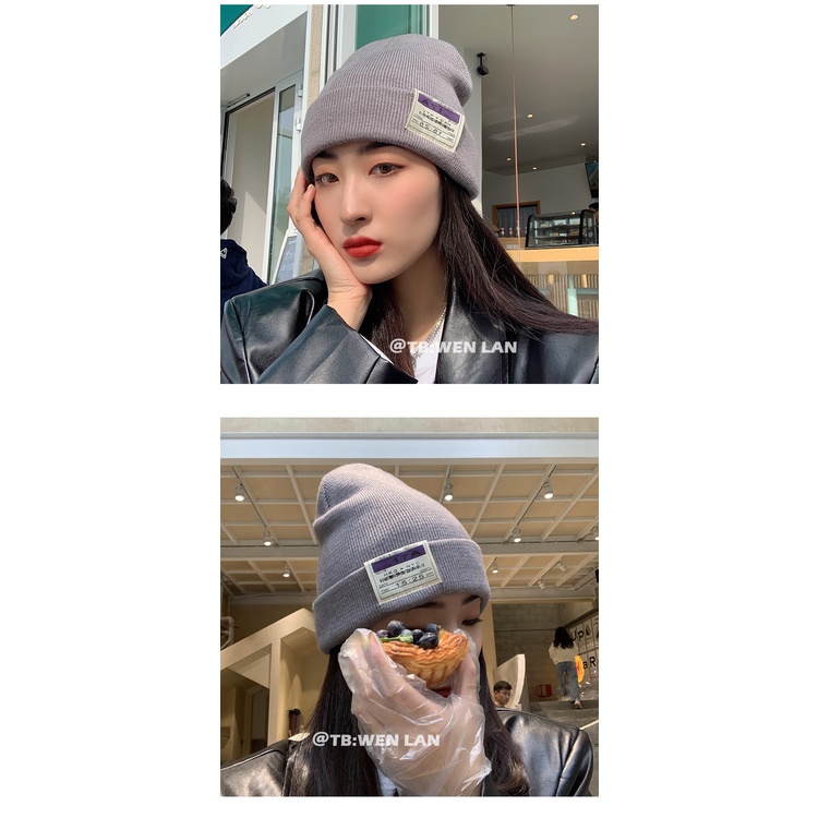 Nón len giữ ấm phong cách Hàn Quốc thời trang cho nữ