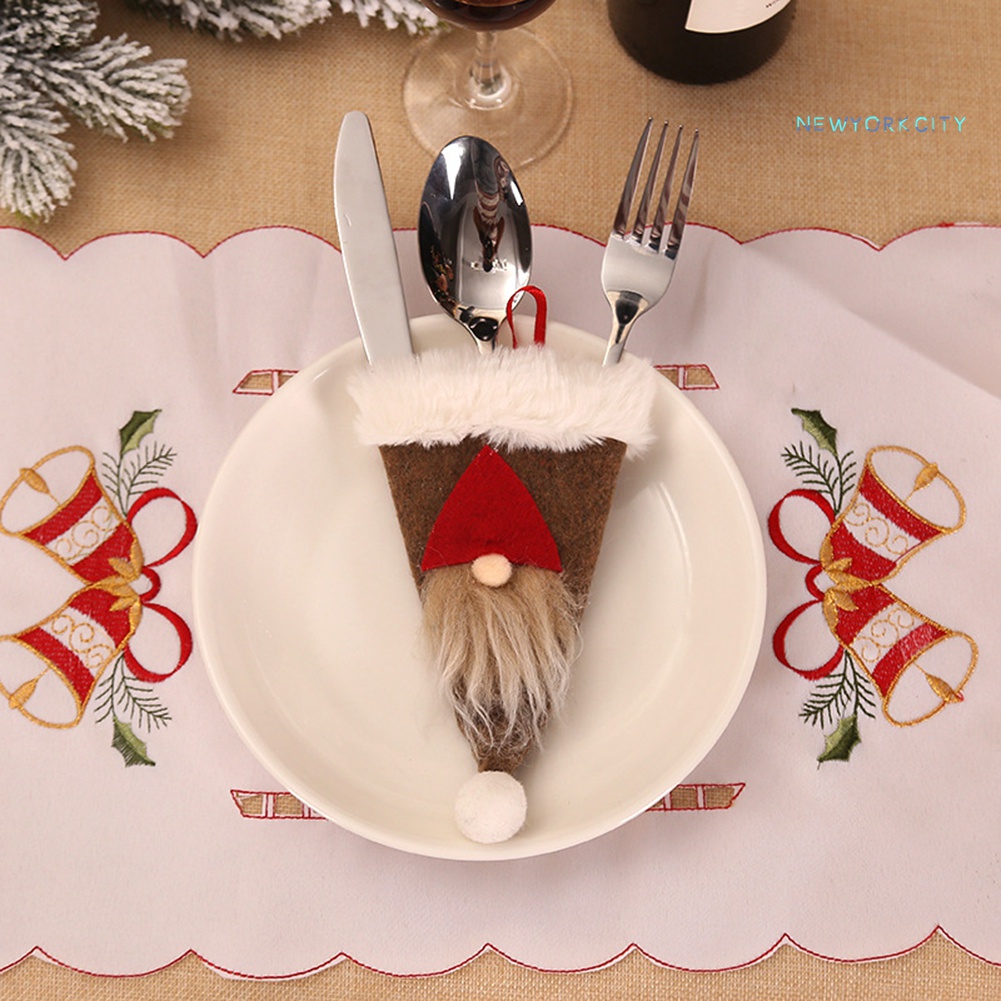 Vỏ Bọc Muỗng Nĩa Họa Tiết Giáng Sinh Dễ Thương