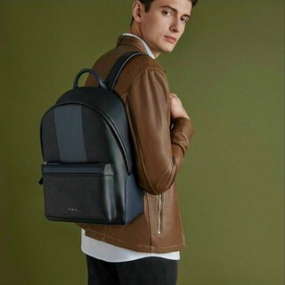 TNS-Balo form vuông hot trend vừa laptop Pedrio casual backpack-chất da mềm cao cấp-unisex màu đen