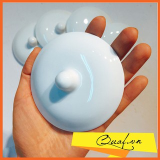 Nắp cốc sứ trắng Bát Tràng