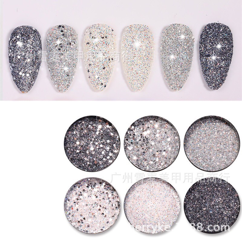 Set nhũ rắc móng nhiều màu