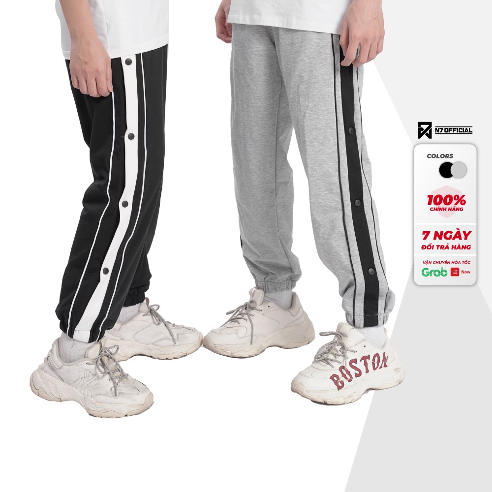 Quần JOGGER CÚC BẤM unisex N7 bo gấu thun dáng suông nam nữ phong cách đường phố Hàn Quốc Ulzzang | WebRaoVat - webraovat.net.vn