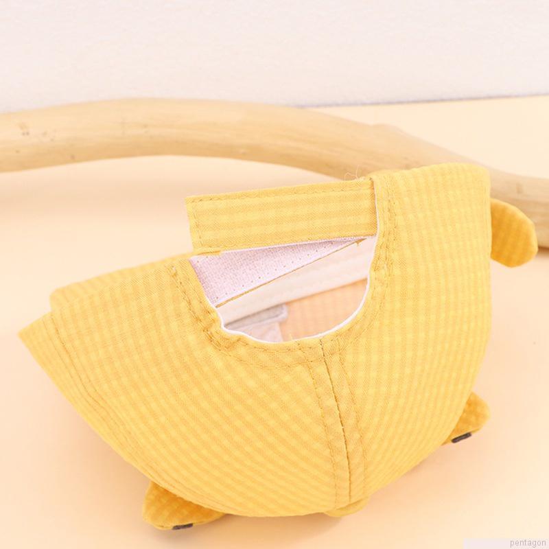 Mũ lưỡi trai vành mềm thêu hình mèo dễ thương cho bé