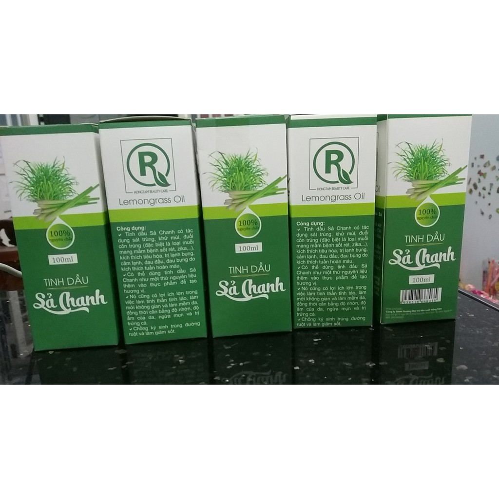 Tinh Dầu Sả Chanh Nguyên Chất chai 100ml Giúp Khử Mùi-Đuổi Côn Trùng-Lau Nhà