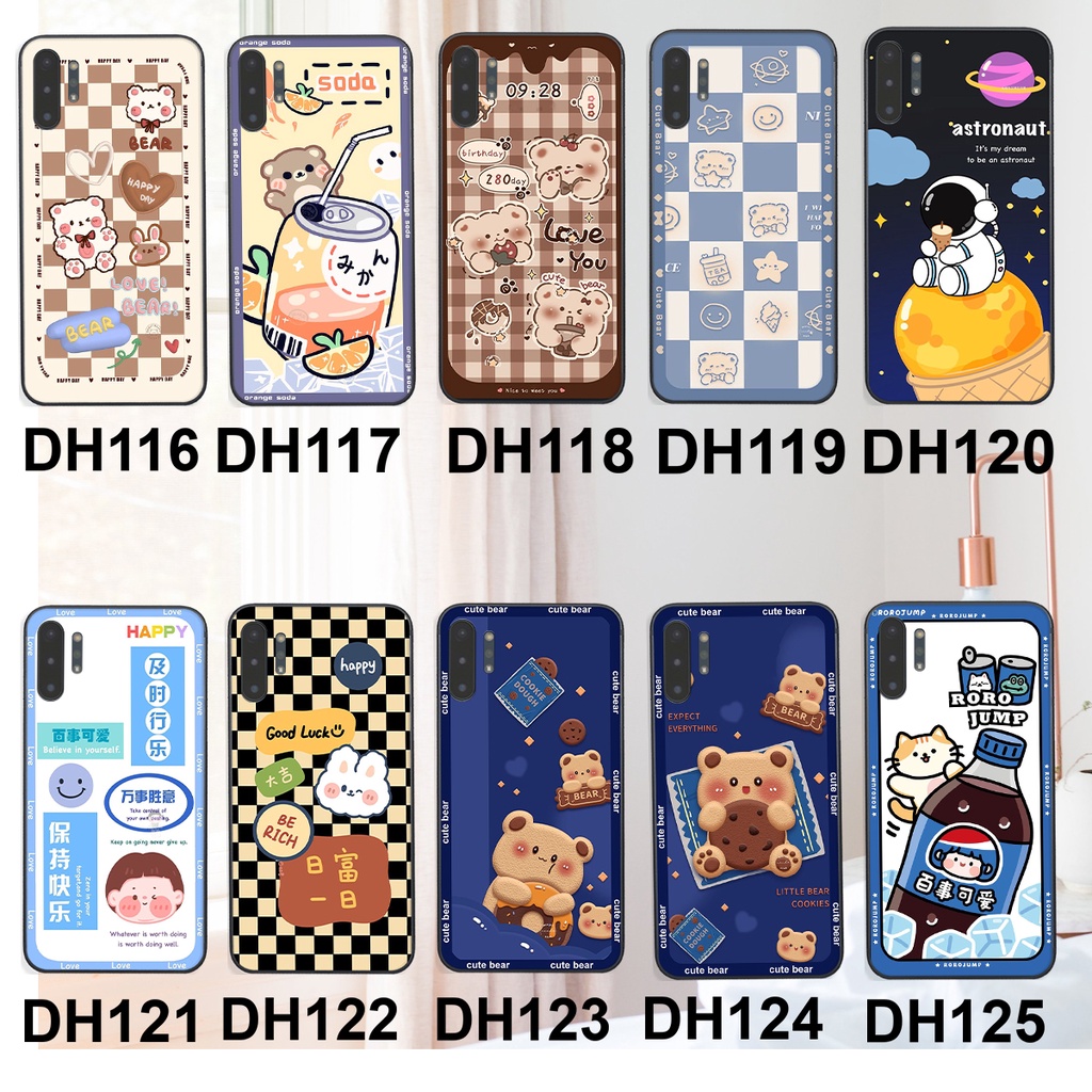 Ốp lưng Samsung NOTE 10 / NOTE 10 PLUS in hình 3D GẤU cute be@r, soda, happy day cực hot ,thời thượng