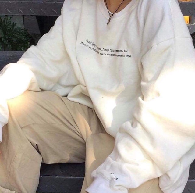 ÁO THU ĐÔNG IN CHỮ TAY PHỒNG-dáng unisex chất da cá màu hồng-trắng | BigBuy360 - bigbuy360.vn