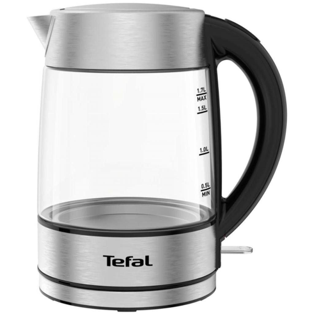 Ấm đun siêu tốc thủy tinh 1.7 lít khử cặn Tefal KI772D38 2400W - Hàng chính hãng