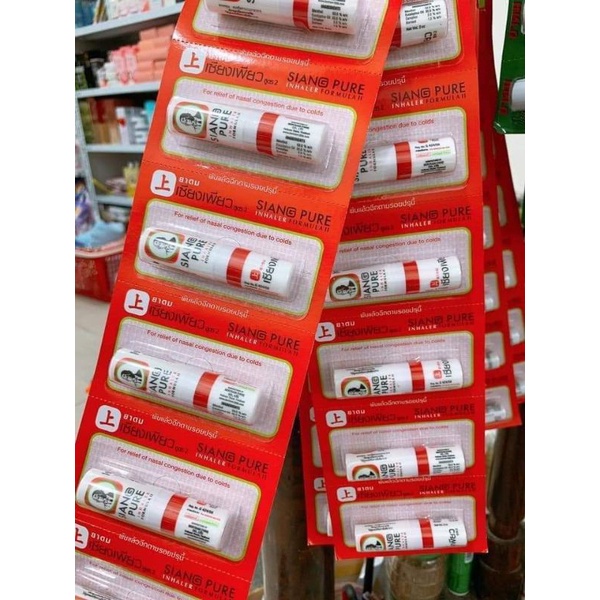 Ống hít thông mũi ông già SIANG PURE Thái Lan