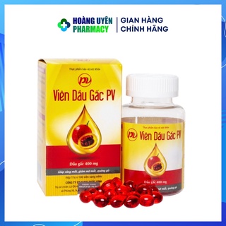 Viên dầu gấc Phúc Vinh (PV) - Chai 100 viên