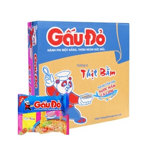 Mì gấu đỏ vị thịt bằm 1 thùng × 30 gói × 63gram