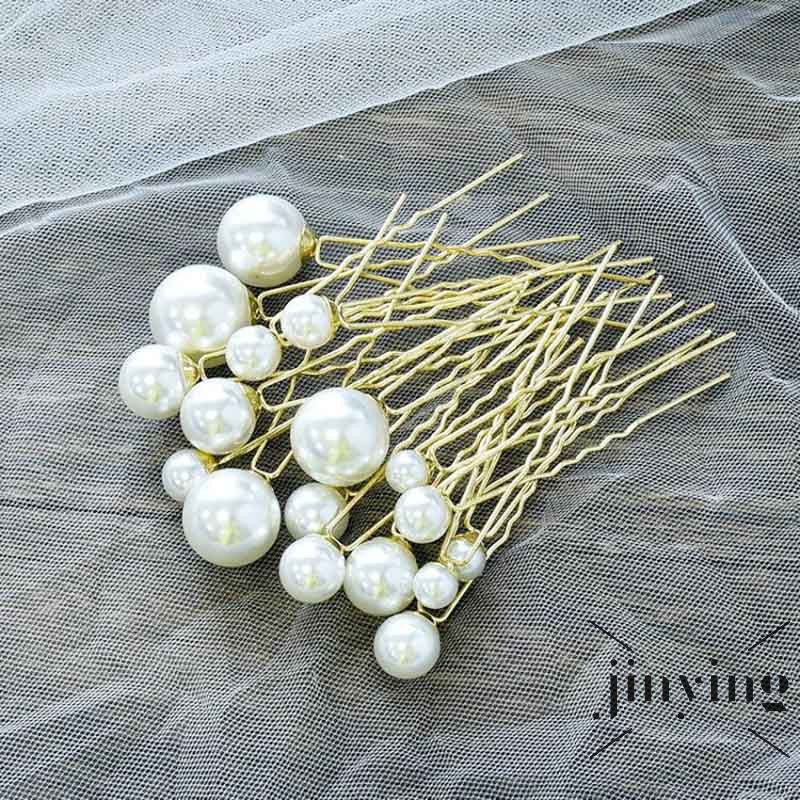 GETNOIVAS Bộ 18 phụ kiện dùng trang trí và tạo kiểu tóc cho cô dâu