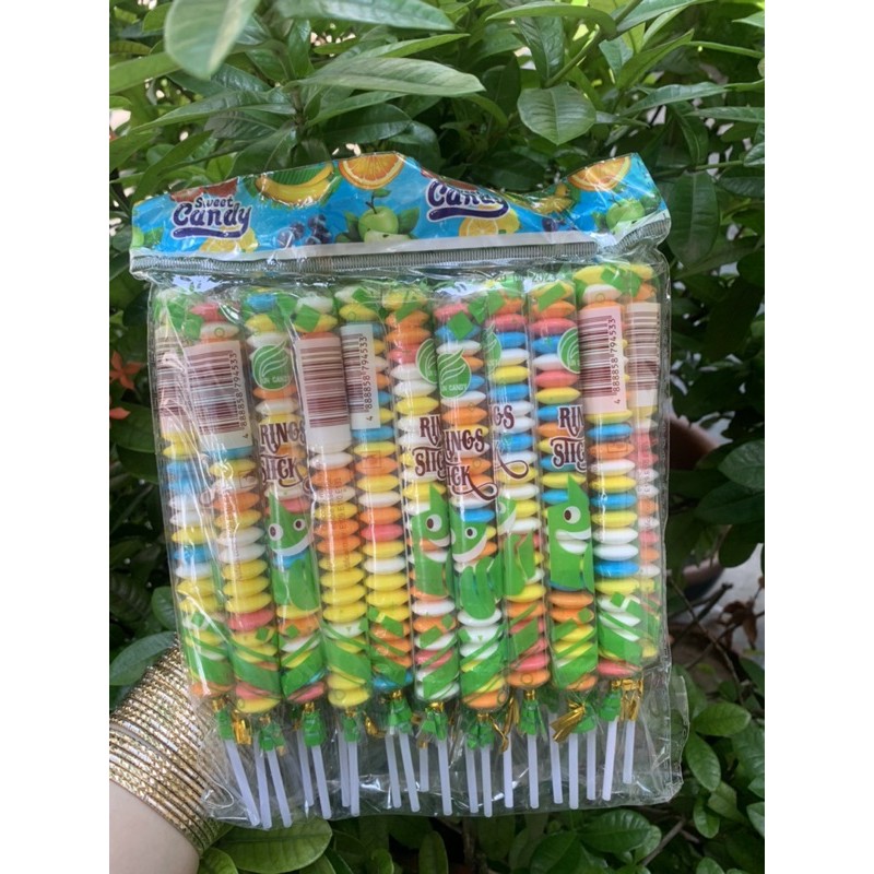 kẹo trái cây sweet candy rings stick (1que kẹo )