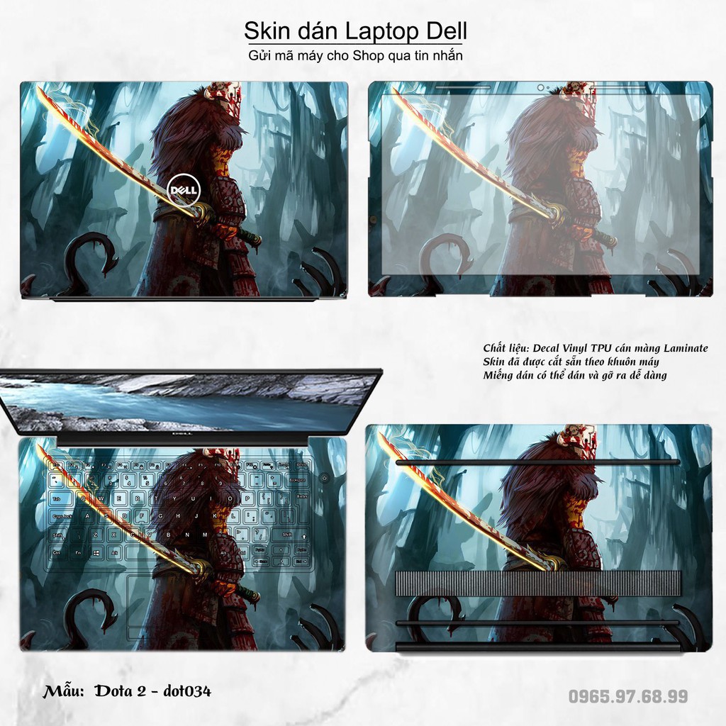 Skin dán Laptop Dell in hình Dota 2 nhiều mẫu 6 (inbox mã máy cho Shop)