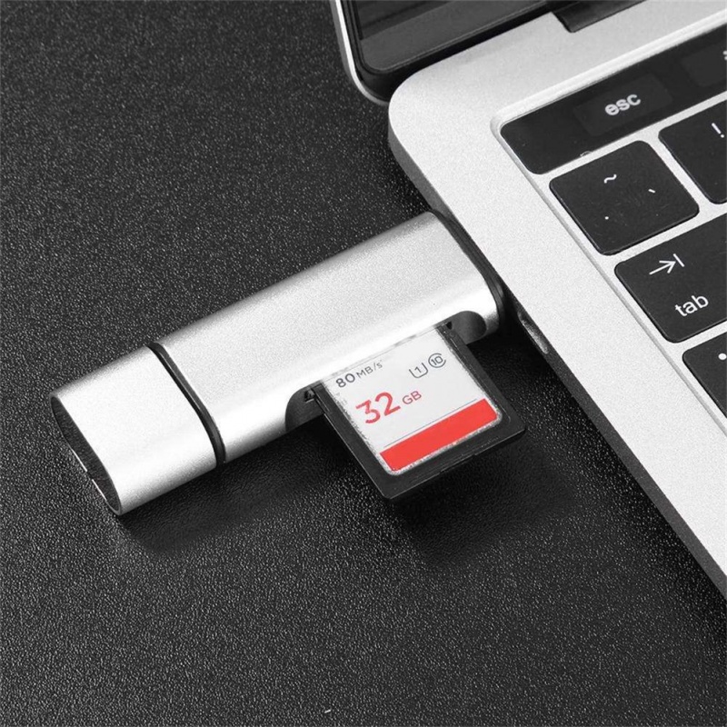 Đầu đọc thẻ nhớ 5 trong 1 Type-C Otg Usb 2.0 chất lượng cao