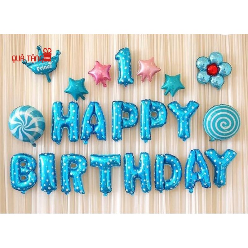 Bóng trang trí sinh nhật chữ Happy Birthday 40cm