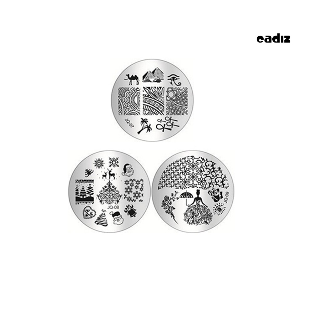 [Hàng mới về] Set Sản Phẩm 10 Khuôn Tạo Hình Trang Trí Móng Tay