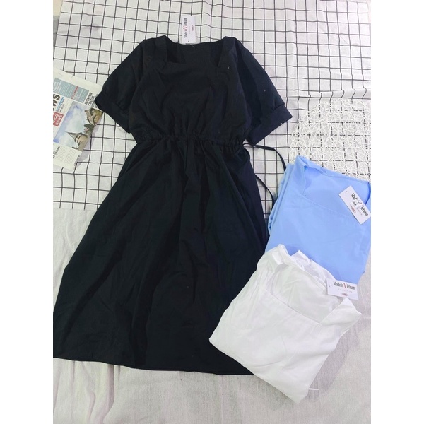 [Sale Sốc]Váy Thô Tay Bồng Rút Eo(Ảnh Thật Shop Chụp Kèm Video) | BigBuy360 - bigbuy360.vn