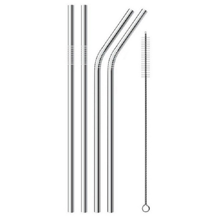 Set 2 ống hút inox kèm cọ rửa thân thiện môi trường 2241