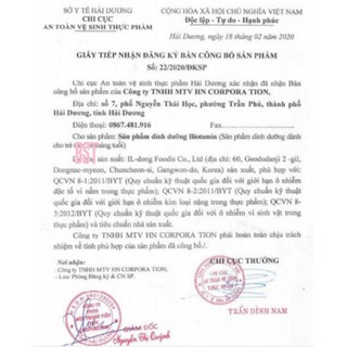 Men Vi Sinh ILDONG Biotamin Hàn Quốc