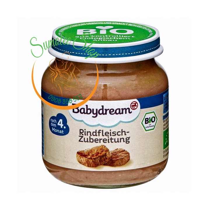 HỦ ĂN DẶM HỮU CƠ BABYDREAM MINI CHO BÉ 5M