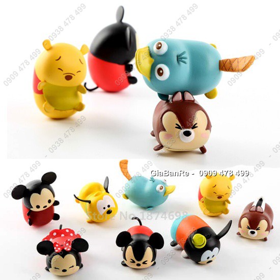 Bộ 8 Nhân Vật Tsum Tsum Cao Cấp - Disney - 7963a