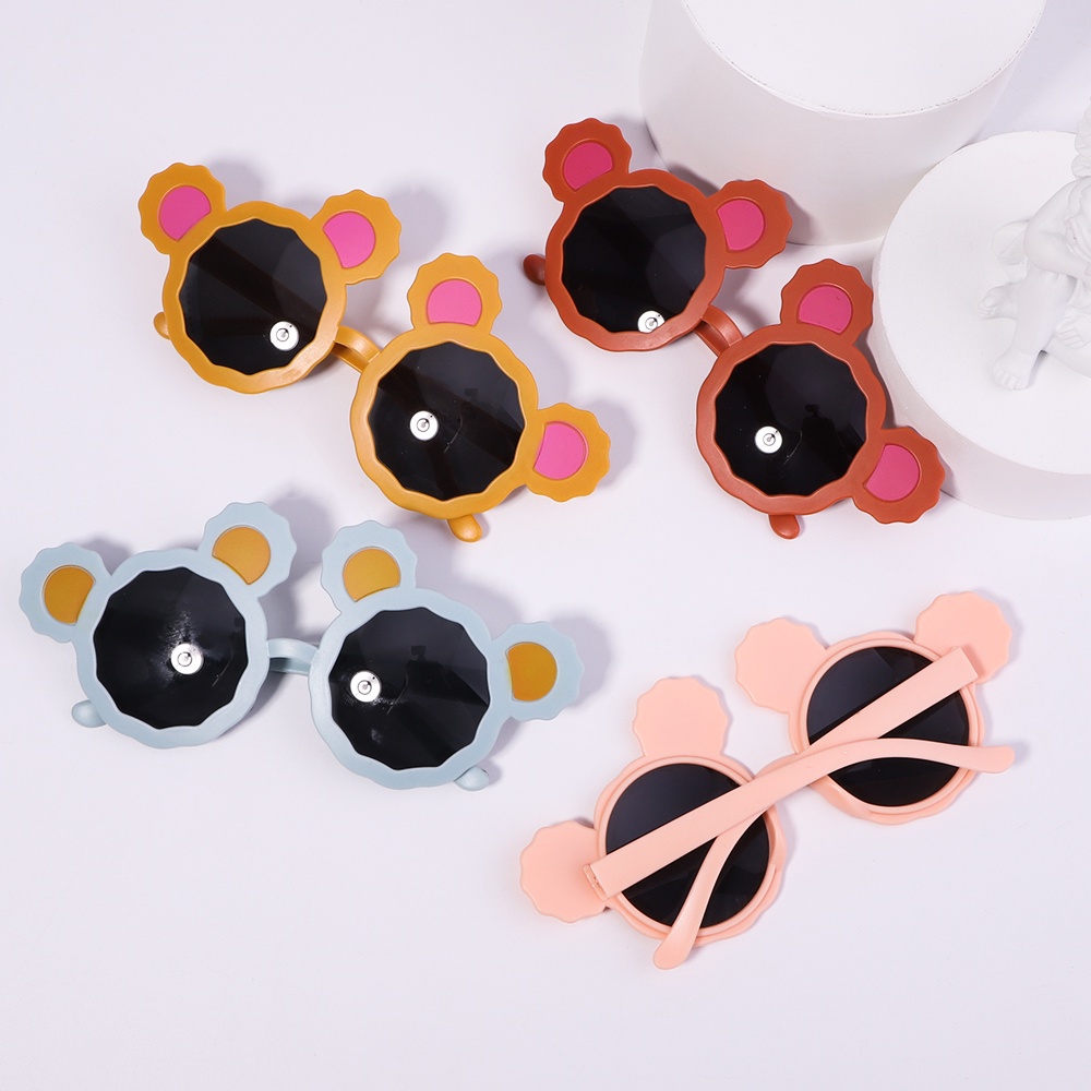Set phụ kiện KIDSBOWS 2790 gồm mắt kính tai gấu + băng đô dễ thương cho bé gái