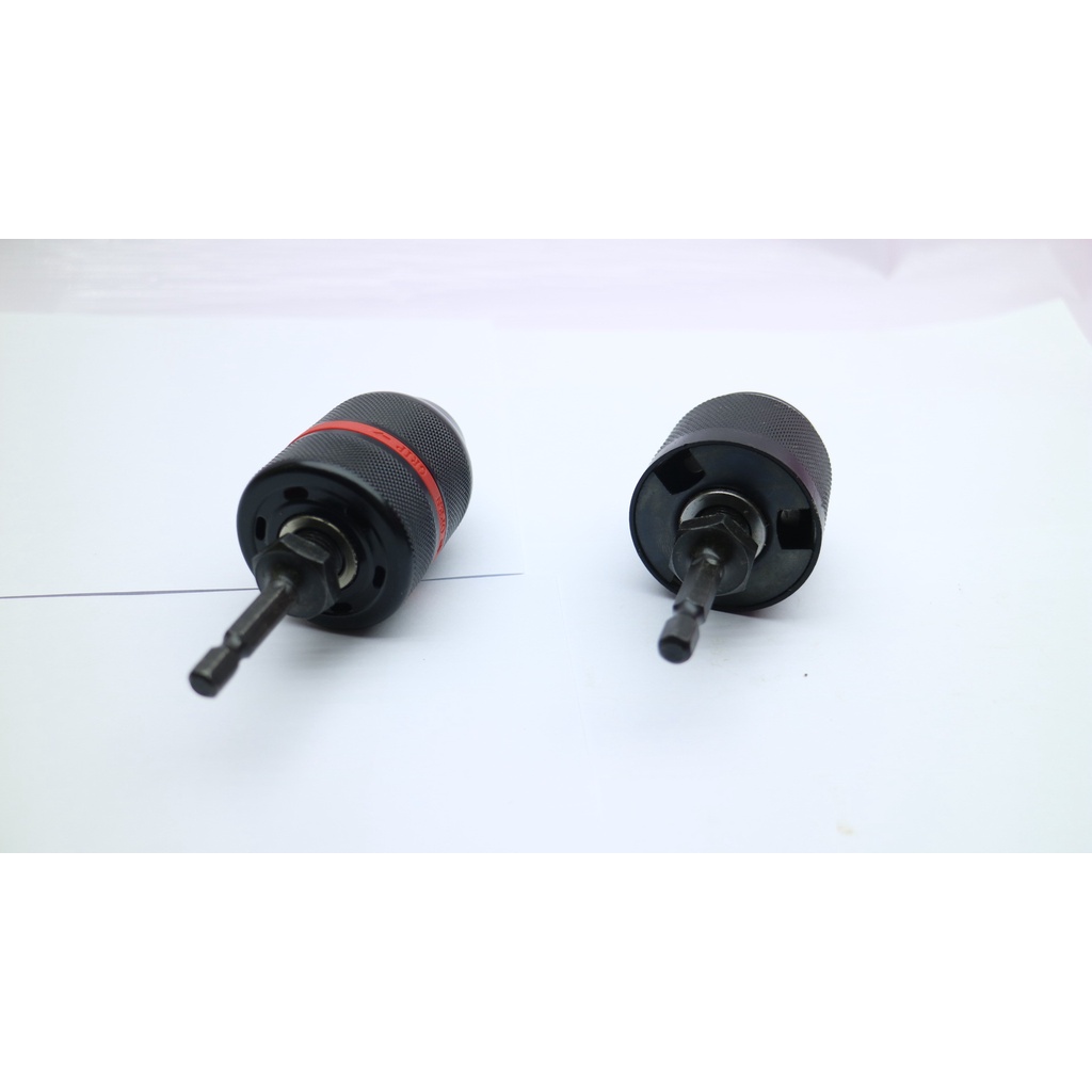 Đầu Kẹp Mang Ranh Kẹp Mũi Khoan AUTO LOCK 13mm,13mm Viền đỏ Bằng Kim Loại