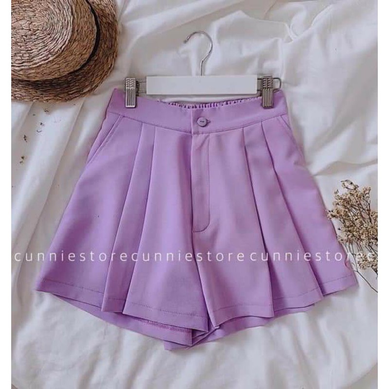 QUẦN SHORTS XẾP LY GIẢ VÁY SIÊU XINH.