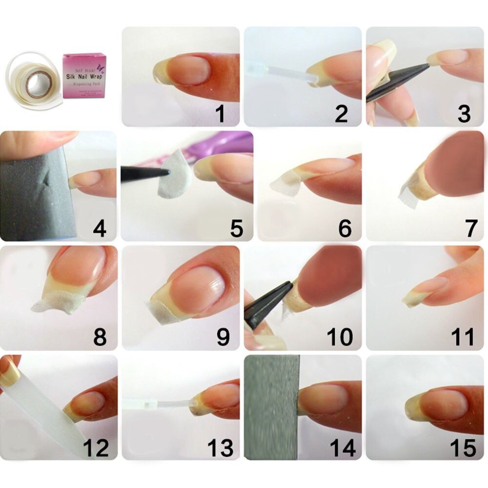 1 Cuộn Băng Keo Sợi Thủy Tinh Dán Móng Tay Sửa Chữa Bảo Vệ Chắc Chắn