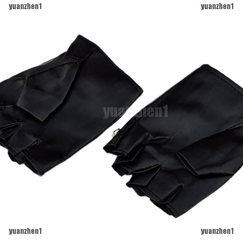 Găng Tay Da Hở Ngón Gắn Đinh Tán Cá Tính