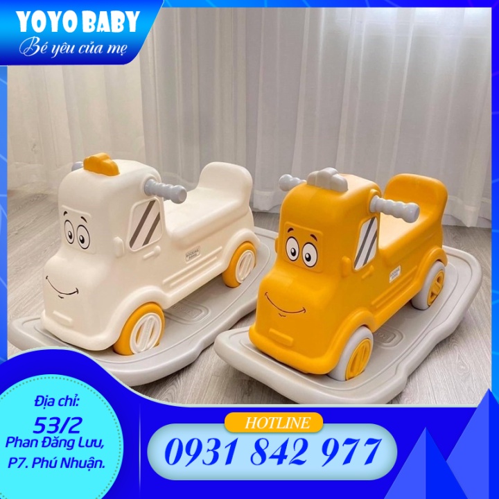 Xe bập bênh ô tô cao cấp Holla kết hợp xe chòi chân cho bé tập đi - HL-10112 HOẢ TỐC |YoYo Baby