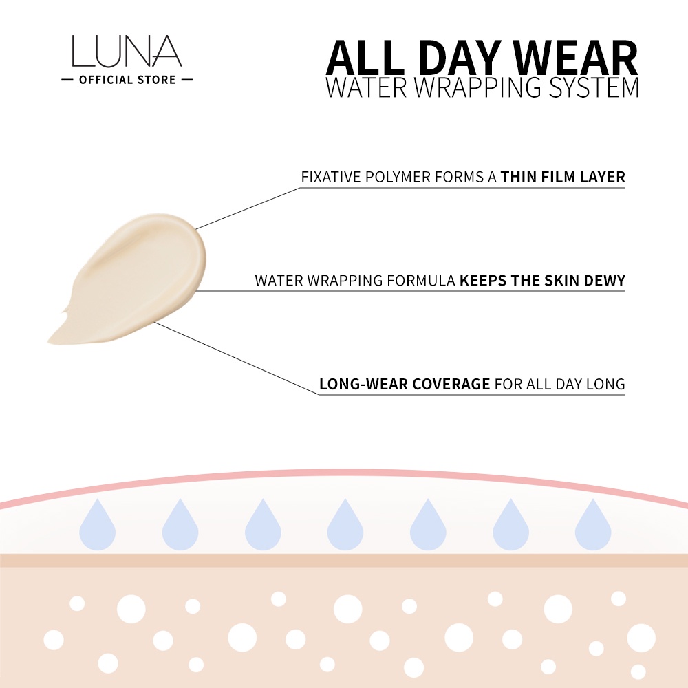 Kem che khuyết điểm LUNA 3g cho lớp trang điểm lâu trôi